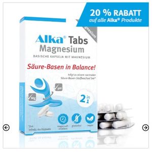 Alka Tabs Magnesium Säure-Basen Kapseln mit Magnesium